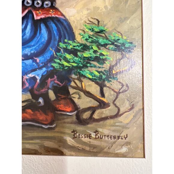 Vintage 70's Set 3 Indian Colored Lithographs Monte van Horn Monteague Flagg - Picture 6 of 7